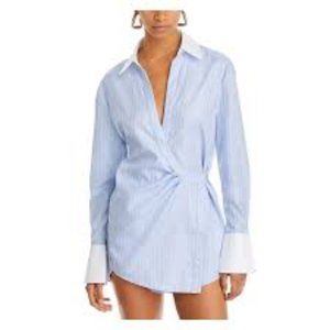 NWT: SER.O.YA JOY DRAPED SHIRT DRESS  Size X-small